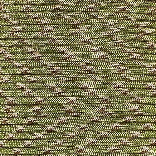 PARACORD PLANET 550 Paracord – Tarnfarben – verschiedene Längen für Angelschnüre, Snares, Armbänder, Notfall- und Überlebenssituationen
