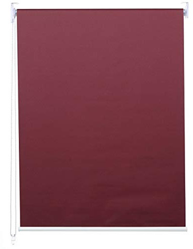 Rollo HWC-D52, Fensterrollo Seitenzugrollo Jalousie, 70x160cm Sonnenschutz Verdunkelung Blickdicht - Bordeaux