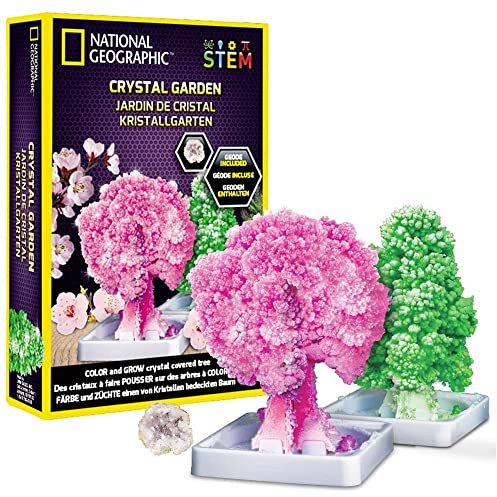BANDAI JM02766 National Geographic-Crystal Garden Starts Growing in 20 Minutes-Educational Science Kit