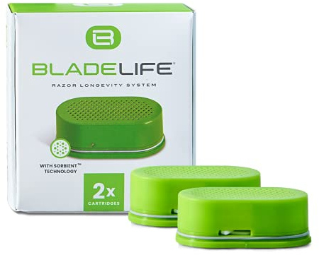 Sorbient Cartridge for BLADELIFE Razor Holder and Travel Case, Extracts Moisture to Keep Blade Dry and Sharp, Doubles Blade Life- 2 PACK