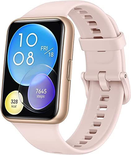 HUAWEI Watch FIT 2 Smartwatch, display da 1,7 pollici, chiamate Bluetooth, fino a 10 giorni di durata della batteria, animazioni di allenamento rapido - rosa