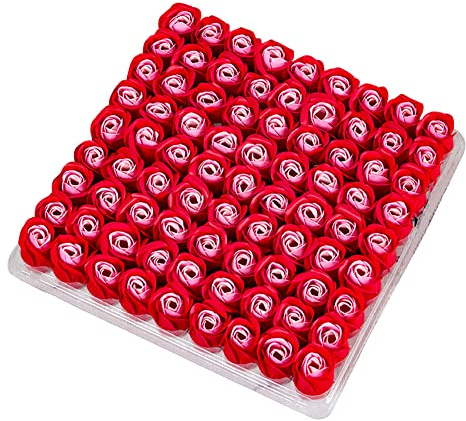 LICHENGTAI Rose de savon, 81 pièces fleurs artificielles – cadeau pour la Saint-Valentin, décoration de mariage et cadeaux de Noël