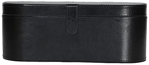 BBTISG Aufbewahrungsbox für Haartrockner, 33,5 x 13,5 x 13cm PU-Leder Hülle Tragen Etui Case Heißluftbürste Lockenwickler Reiseetuis Compatible with D-yson HD01 HD03 Hair Dryer (schwarz)