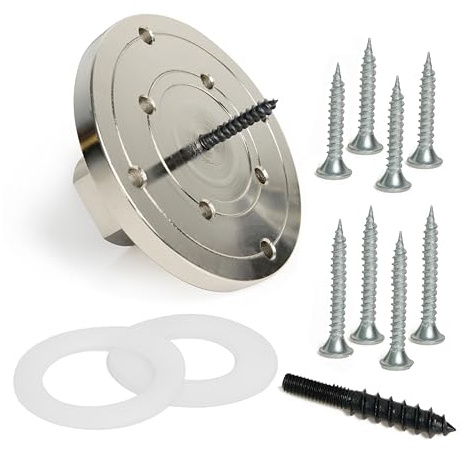 BMWOOD Woodworking 4 Lathe Faceplate with Screw Chuck, Two Nylon washers for 1 x 8TPI Spindle Woodturning Lathe.