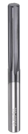sourcing map Carbide Chucking Reamer 0.232(5.9mm) Dia Straight Flute Straight Shank Machine Reamer Tool for Metal and Lathes CNC Machining Centers, Black