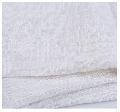 Runner da tavola in garza Rustic Rust cheesecloth Table Runners Napkins Cotton Dining Retro Burr Texture Vintage Home Christmas WeddingTable decoration Lavabile Tablerunner(White,20PCS 42X42cm)