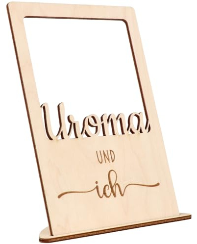 Spruchreif Bilderrahmen Uroma und ich – Geschenk für Uroma