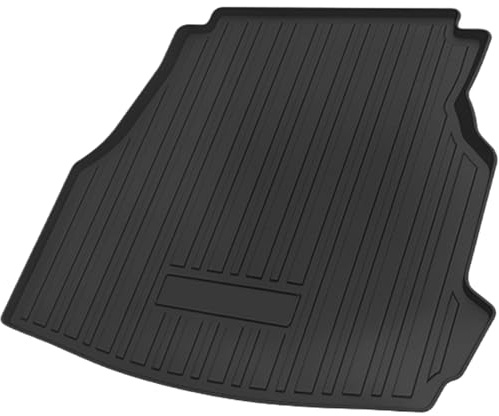 HEROFFIX Flat Face Cargo Liner Rear Trunk Mat Trunk Cargo Luggage Boot Tray Mat Vertical Stripes Pattern for Mercedes Benz C Class W206 2022-2024 Anti-Slip