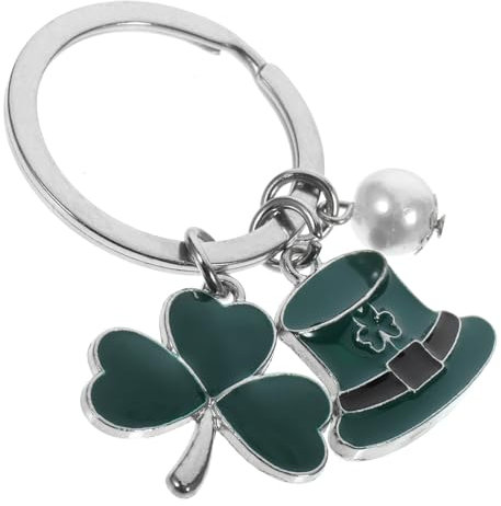 Veemoon Shamrock Key Chain Pendant for Patrick s Day Lightweight Keychain Accessory Irish for for Party Favors and Bag Charms
