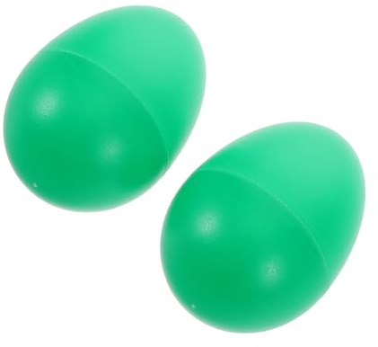 DECHOUS 2stücke Plastik-ei-förmiges Spielzeug Für Junge Mädchen Musik-ei Maracas Ei-schlaginstrumente Für Kleinkinder Eier Für Kinderküche Spielzeug Ei Geformt Ei Shaker