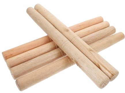 Abaodam 6pezzi Manico in Legno Duro Per Attrezzi Agricoli Adatto Zappe e Roncole Design Ergonomico Per Presa Comoda Sostituzione Rapida