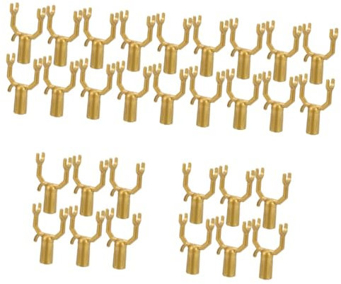 Toddmomy 5 Set Forca di Sostegno per Alberi da Frutto Le Piante Rinforzano Supporti dei Rami Kit di Palo degli Alberi Supporto per Bonsai da Giardino Lega di Alluminio d'oro 6 Pezzi * 5