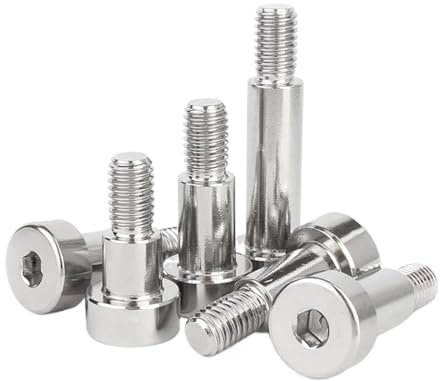 GUIPENG M2 M2.5 M3 M4 M5 M6 M8 M10 304 Edelstahl Innensechskant Rollenlager Kontur Schulter Schrauben Bolzen(15mm,D5xM4-10pcs)