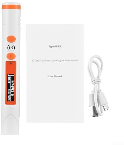 Geiger Compteur portable pour détection de rayonnement nucléaire avec système d'alarme et batterie rechargeable longue durée