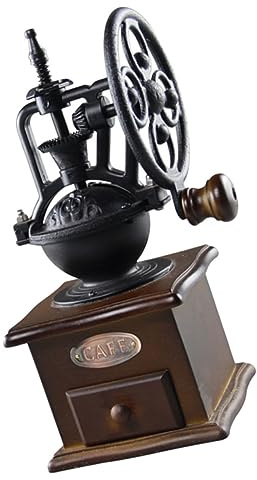 FUNNETOYU Macchina Manuale Per Caffè Portatile Vintage Macina Chicchi Di Caffè Espresso Resistente All Usura Per Consistenza Desiderata