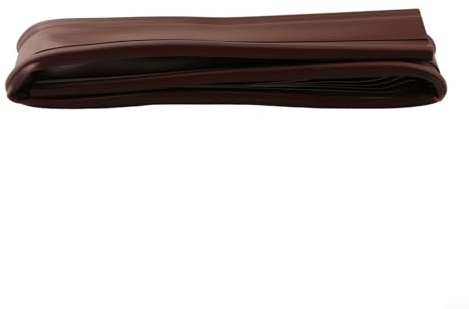 Solaughguy Türdichtung Zugluftstopper für Türen mit Schall- und Kälteisolierung, zuschneidbar auf 100 cm Streifen für Lücken 3,5-7 cm, doppellagiges Design, kompatibel mit Holz (L Braun)