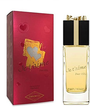 JE T'AIME Pour Elle • Eau de Parfum 100 ml • Vaporisateur • Parfum Femme • EVAFLORPARIS
