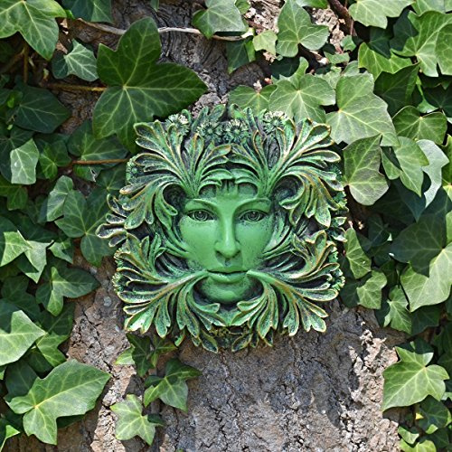 Green Man Lady of the Forest Wall Plaque Boxed Pagan Wiccan