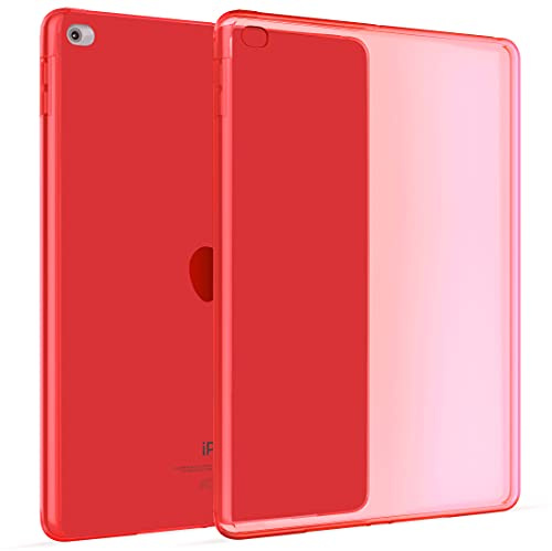 Okuli Trasparente Silicone Protettiva Gomma Caso Custodia per Apple iPad Air 2 in Rosso
