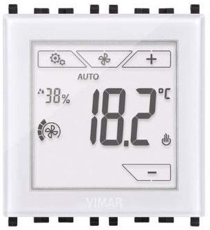Vimar - Termostato tattile domotico 2 moduli bianco