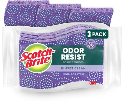 Scotch-Brite Scrub Dots Non-Scratch Scrub Sponge, 3 Scrub Sponges