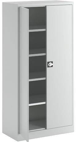 EUROKRAFT Pro | Armoire à Portes battantes en tôle d'acier