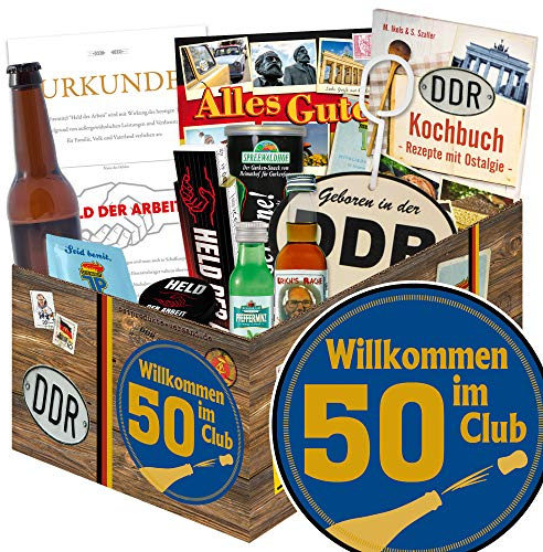 Wilkommen im Club 50 / Geburtstag 50 Partner/DDR Männer Geschenke