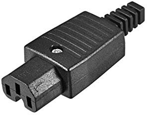 sourcing map AC110-250V 10A Female IEC320 C15 Power Socket Adapter Connector 3-Terminal Panel Mount