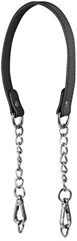 EXCEART 2 Stück Pu Ledertasche Kette Geldbörse Tasche Griff Schultergurt Ersatz Handtasche Kette Tasche Zubehör Schwarz