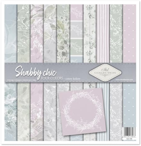 ITD Collection - Scrapbook Papier - Scrapbooking Set - Motivpapier zum Basteln - Dekorpapier 12x12 inches - 310 x 310 mm - 10 Blatt + 1 – Shabby Chic - SLS-046