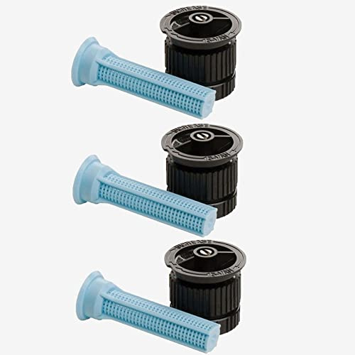 3X Rain-Bird Sprühdüse mit einstellbarem Sektor von 0° bis 360° (15-Van) für Typenreihe 1800 und Uni-Spray Wurfweite 3,4 m - 4,6 m