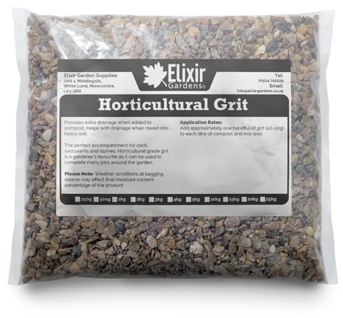 Elixir Gardens Horticultural Potting Grit Lime Free | For Mixing With Composts & Improving Soil Drainage | soil compost planting conditioner sowing clay fertiliser |2kg