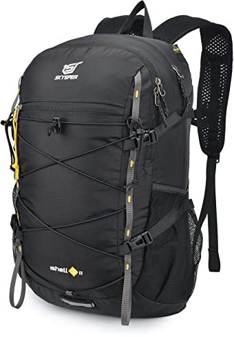 SKYSPER ISHELL 30 Faltbarer Rucksack 30L Ultra-leicht Tagesrucksack Verstaubar Daypack Wasserfest Wanderrucksack Reiserucksack für Camping Outdoor Wandern Reisen