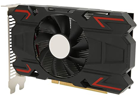 Tarjeta Gráfica para Juegos HD7670, Tarjeta Gráfica de 4 GB RAM GDDR5 de 128 Bits con Frecuencia de Memoria de 1100 MHz, Ventilador de Refrigeración, Interfaz DVI, VGA, HDMI, Tarjeta Gráfica de Funcio