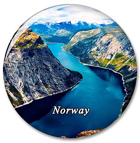 Kühlschrankmagnet, Motiv: Norwegen Fjord, dekorativer Magnet, Aufkleber, Reise-Souvenir-Kollektion, Touristen-Stadt, Geschenk, Whiteboard, Küche