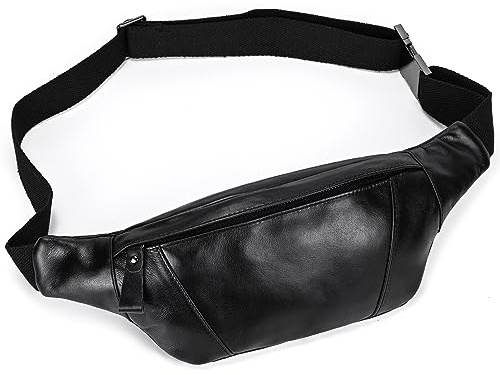 LUUFAN Herren Leder Gürteltasche Fanny Pack Gürteltasche