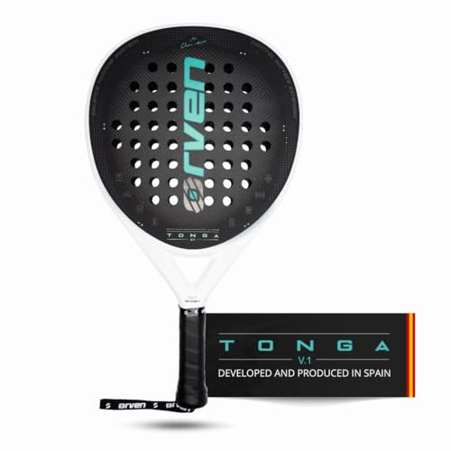 ORVEN Tonga V1 | Racchetta da paddle di potenza - 100% Made in Spagna - Potenza 100%, Controllo 85% - per giocatori avanzati e professionisti - Racchetta da padel uomo e donna con custodia inclusa