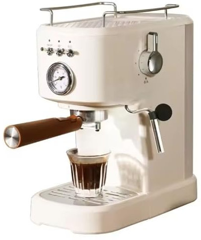 Cafetera de una sola porción, cafetera clásica vintage automática de preparación y goteo, completa con un vaso y filtros de café reutilizables, ideal tanto para el hogar como para la oficina ﻿