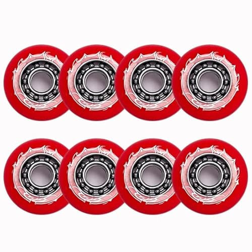 Rollschuh Skating Räder Indoor/Outdoor Inline Skate Rollen Räder 84A Inline Skate Ersatzräder 72 mm 76 mm 80 mm Schlittschuhe PU Räder Ersatzräder 8er Pack