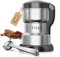 Macina Caffe' Elettrico 300W, Macinacaffè, Macinatura Regolabile Macina Caffe per Espresso/Gocciolamento/Versamento. Macinacaffè Per caffè, spezie e altri alimenti (argentato-120)