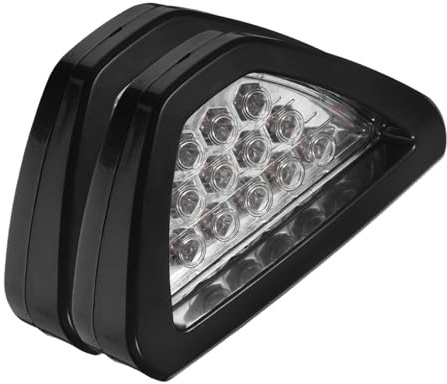 MAGICLULU 2pezzi Luce Stop Led Triangolare Luce Coda Posteriore Lampada Sicurezza Per Auto Camion Motociclette Veicoli Impermeabili Migliorata Visibilità Penetrazione Nebbia Flash Emergenza