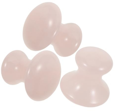 Mikinona 3stücke Gesichts-gua-sha-stein aus Kristall Jade-massagegerät für Gesicht Gua-sha-gesichtswerkzeug Massagestein Gua-sha-instrument für Gesicht Gesichtsschaber-massagegerät