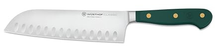 WÜSTHOF Classic Fresh Rosemary 7'' Hollow Edge Santoku, Green