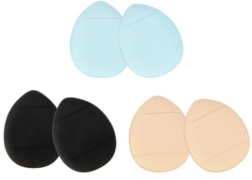 KICHOUSE 6 Pezzi Mini per Cipria e Fondotinta a Cuscino Cinghia, Spugnetta Morbida per Viso e Corpo, Adatti per Polvere e Prodotti Liquidi, Bagnato e Asciutto Colore Casuale