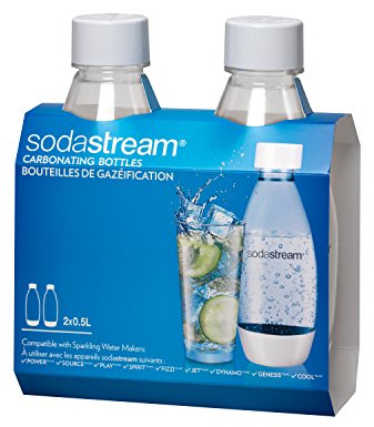 SodaStream Source Lot de 2 bouteilles de gazéification .5-Liter blanc