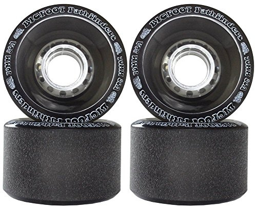 Bigfoot Freeride Longboard Wheels Stoneground Pathfinders 70mm x 45mm 80a Black
