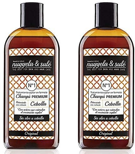 Nuggela & Sulé Champú Nº1. Cebolla Roja. Frena la caída capilar 2 x 250 ml