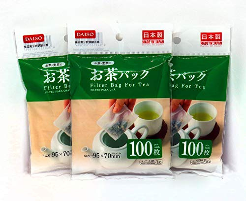 Daiso Einweg-Filterbeutel für losen Tee, 3 x 100 Stück