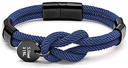 ZENSE - Pulsera ajustable de cordón de nudo marinero