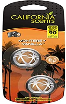 AUTOCARE CALIFORNIA SCENTS AC CS AMBIENTADOR COCHE MINIDIFUSORES 2UDS VAINILLA